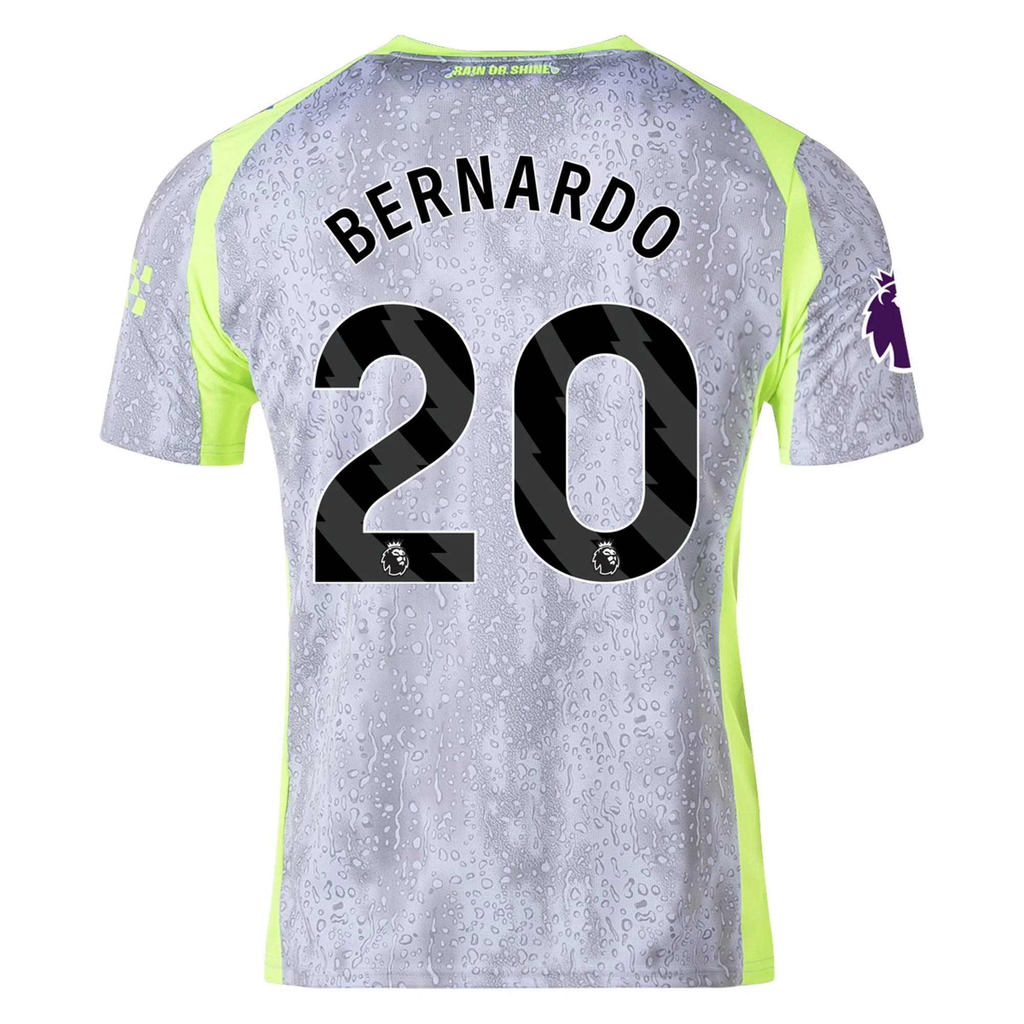 Mens 20 Bernardo Silva Manchester City Third Jersey 2025-26 Football Shirt