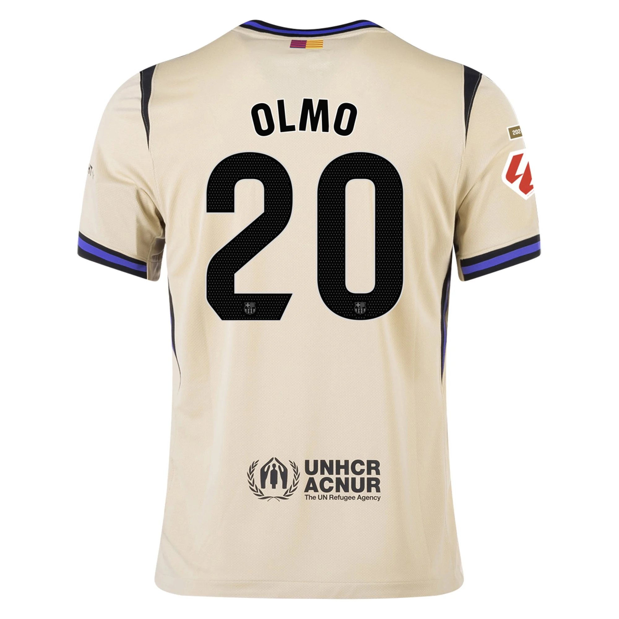 Mens 20 Dani Olmo Barcelona 2025-26 Away Jersey Football Shirt