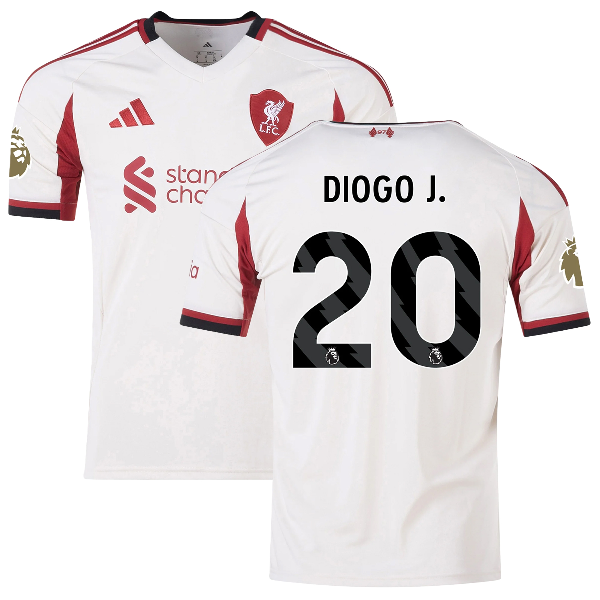 Mens 20 Diogo Jota Liverpool 2025-26 Away Jersey Football Shirt
