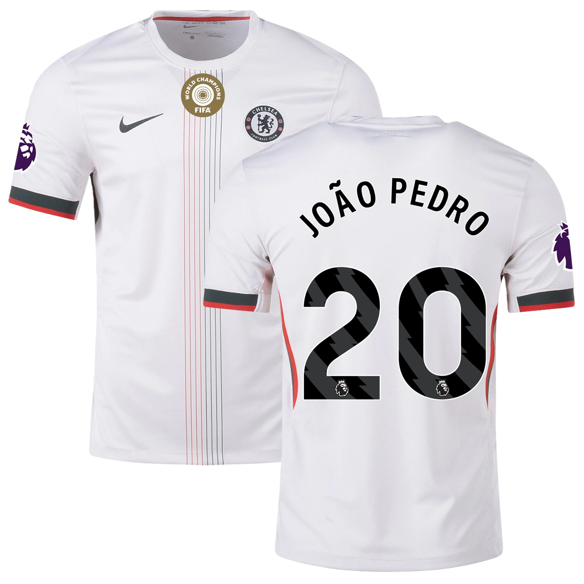 Mens 20 João Pedro Chelsea Away Jersey 2025-26 Football Shirt