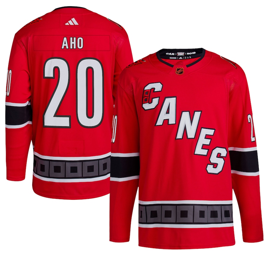 Men's Carolina Hurricanes Jerseys #20 Sebastian Aho Hockey Jerseys