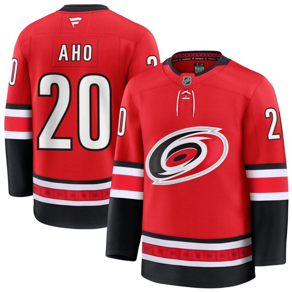 Men's Carolina Hurricanes Jerseys #20 Sebastian Aho Hockey Jerseys