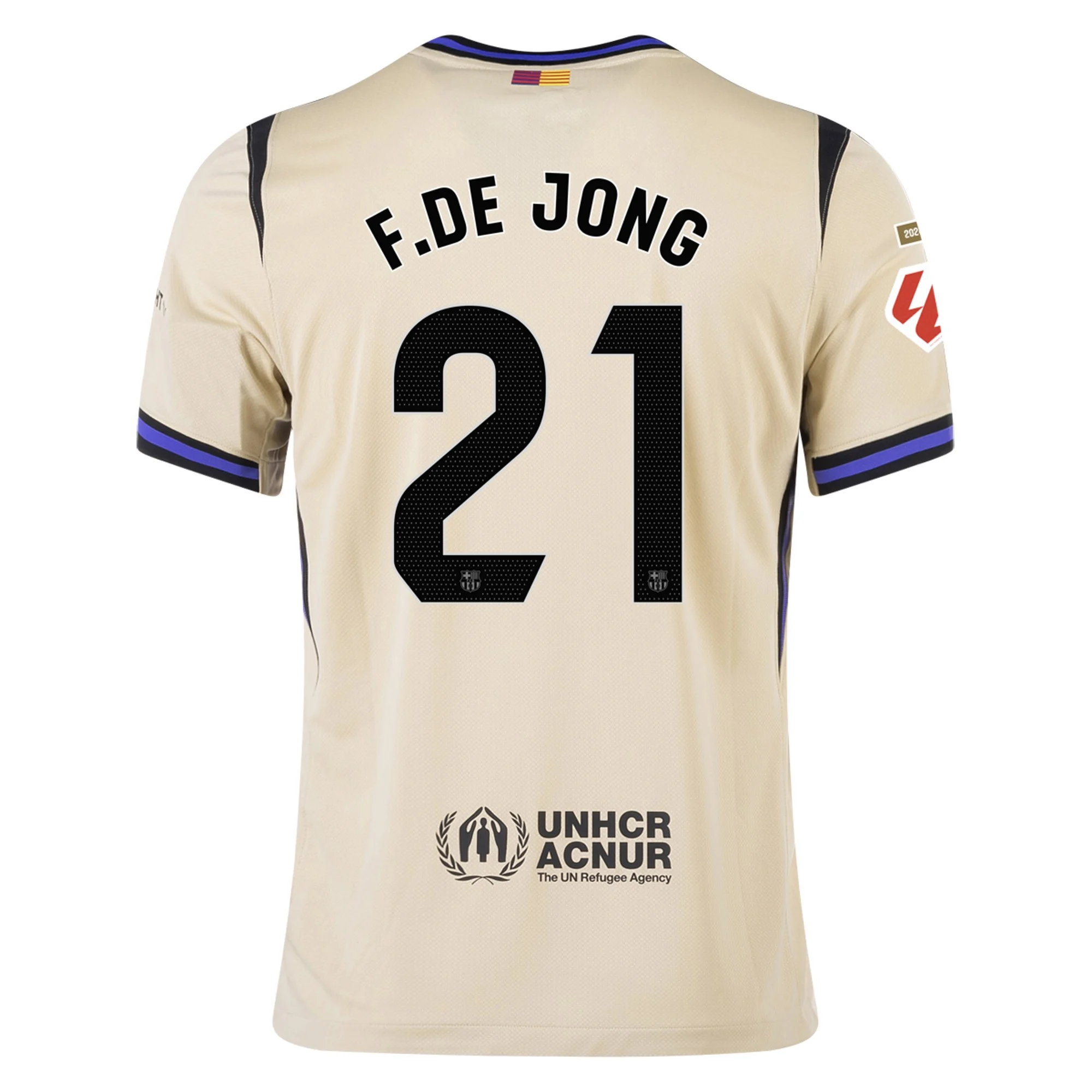 Mens 21 Frenkie de Jong Barcelona 2025-26 Away Jersey Football Shirt