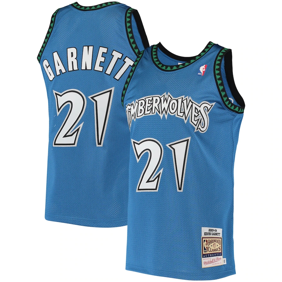 Men's Minnesota Timberwolves Jerseys #21 Kevin Garnett 2003-04 Basketball Jerseys