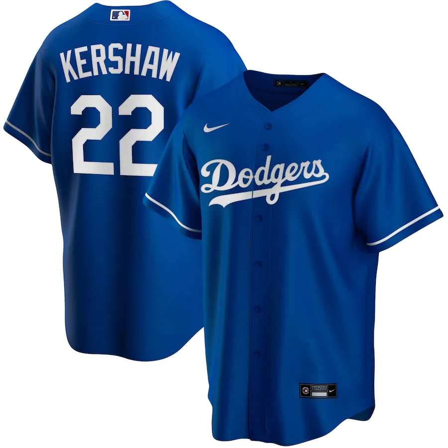Men's Los Angeles Dodgers Jerseys #22 Clayton Kershaw Baseball Jerseys