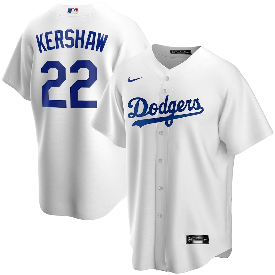Men's Los Angeles Dodgers Jerseys #22 Clayton Kershaw Baseball Jerseys