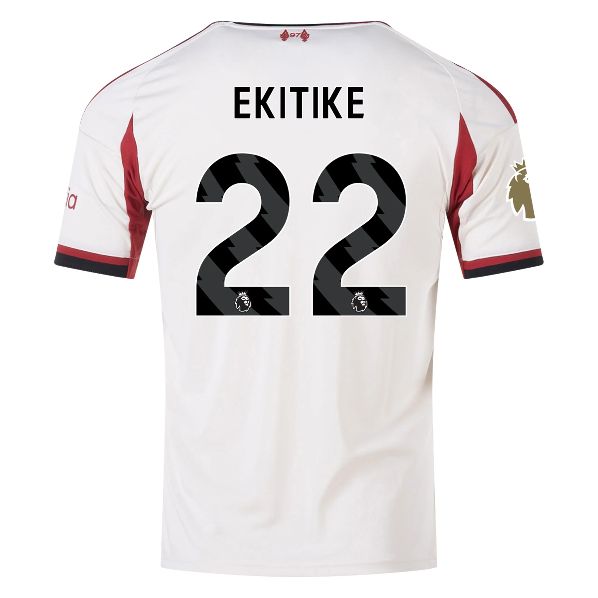 Mens 22 Hugo Ekitike Liverpool 2025-26 Away Jersey Football Shirt