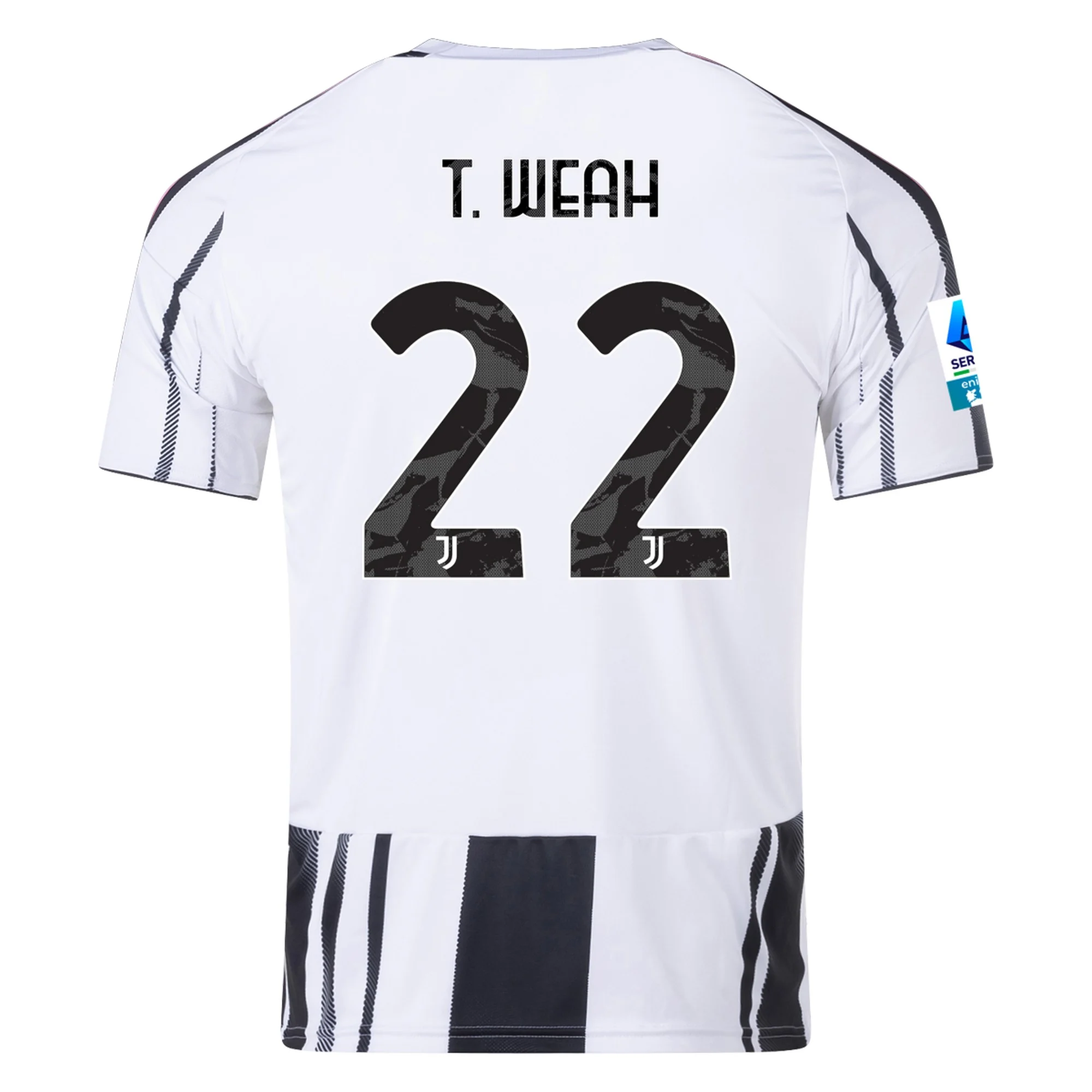 Mens 22 Tim Weah Juventus 2025-26 Home Jersey Football Shirt