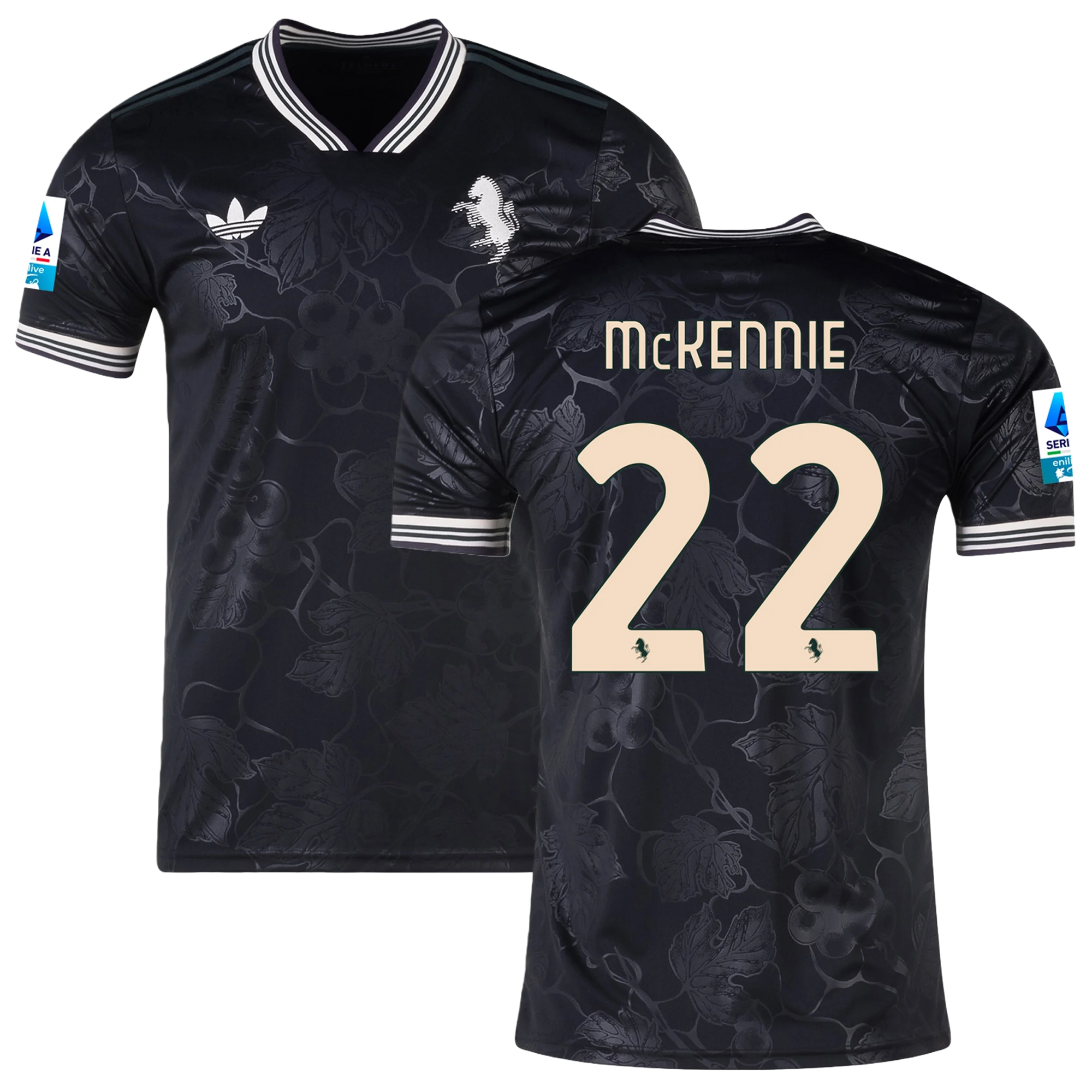 Mens 22 Weston McKennie Juventus 2025-26 Third Jersey Football Shirt