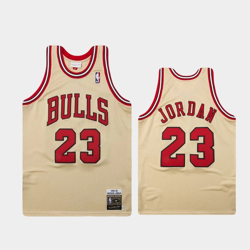 Men's Chicago Bulls Jerseys #23 Michael Jordan 1995-96 Basketball Jerseys