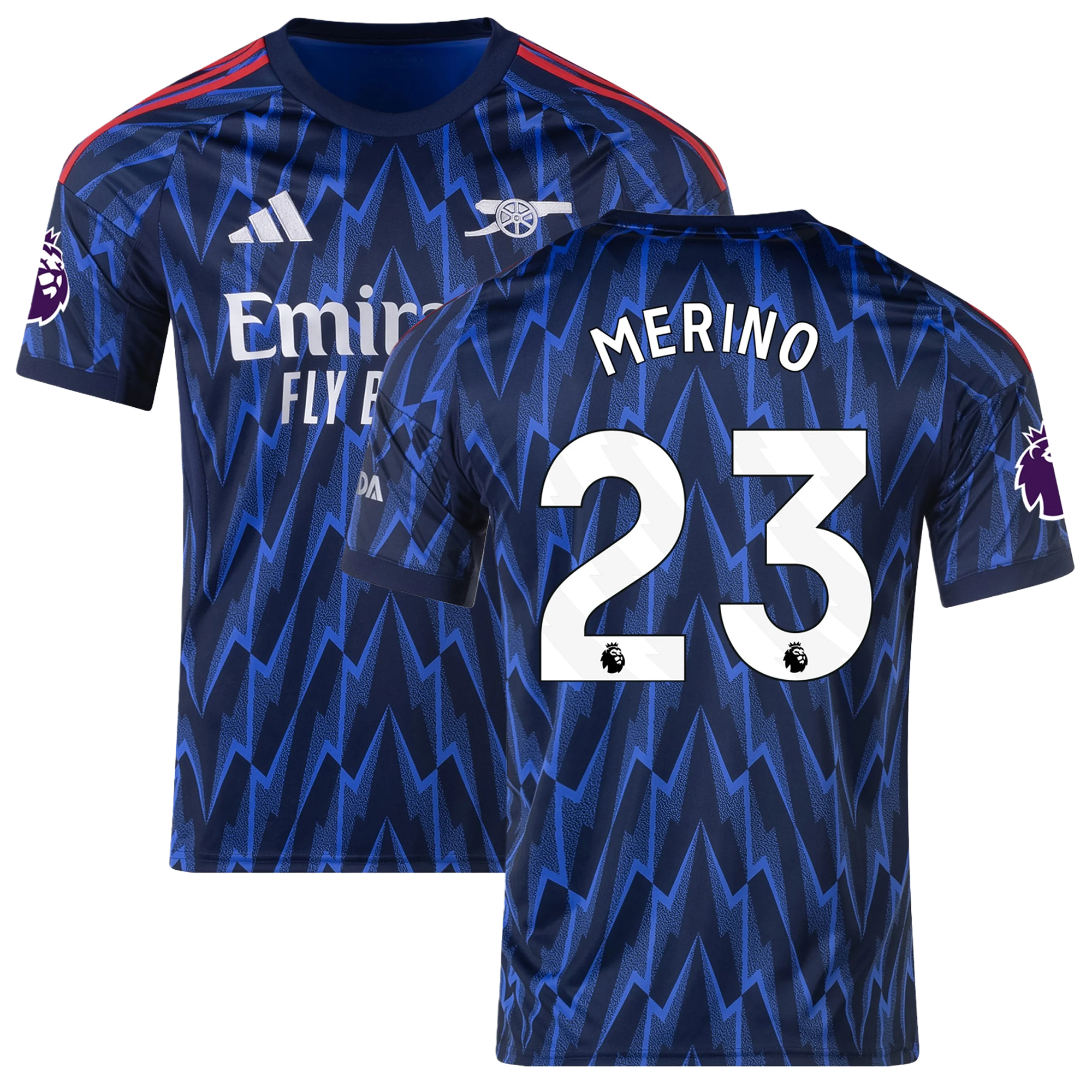 Mens 23 Mikel Merino Arsenal 2025-26 Away Jersey Football Shirt