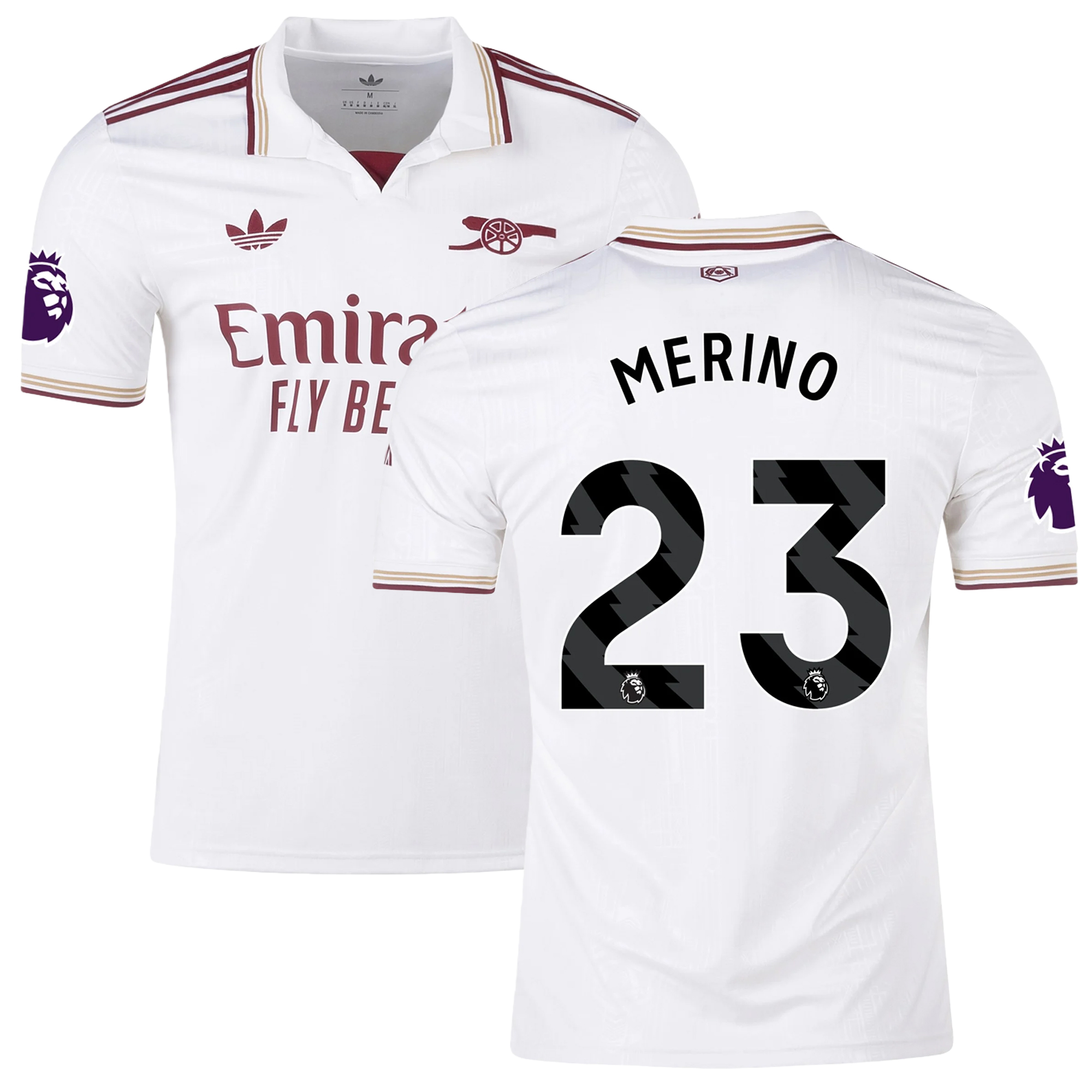 Mens 23 Mikel Merino Arsenal 2025-26 Third Jersey Football Shirt