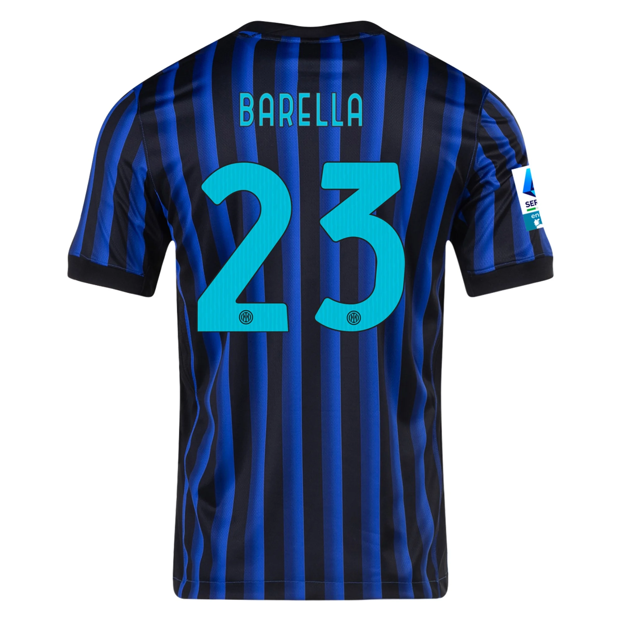Mens 23 Nicolò Barella Inter Milan 2025-26 Home Jersey Football Shirt
