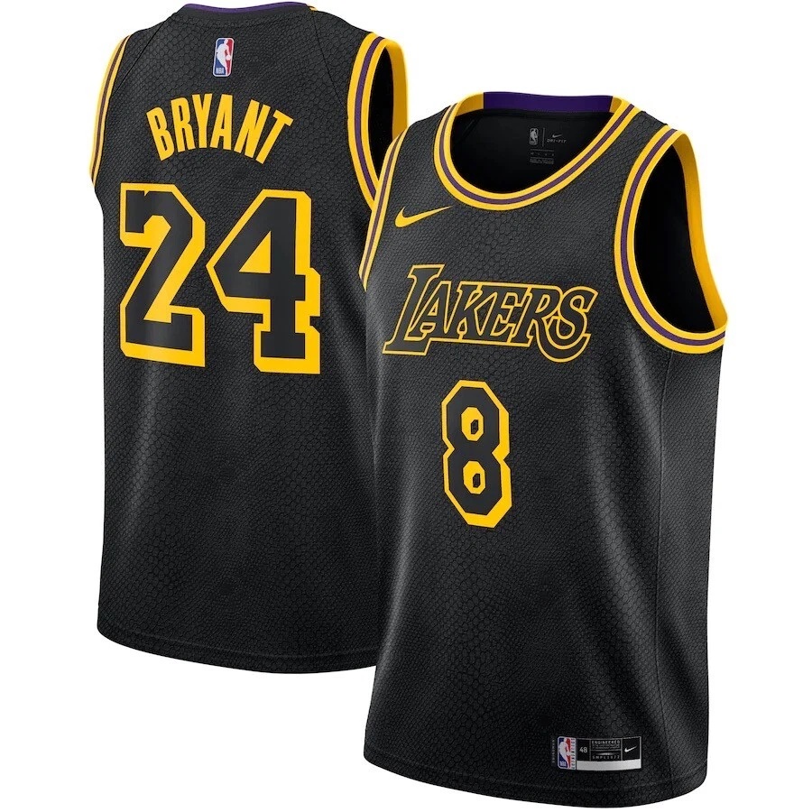 Men's Los Angeles Lakers Jerseys #24-8 Kobe Bryant Basketball Jerseys