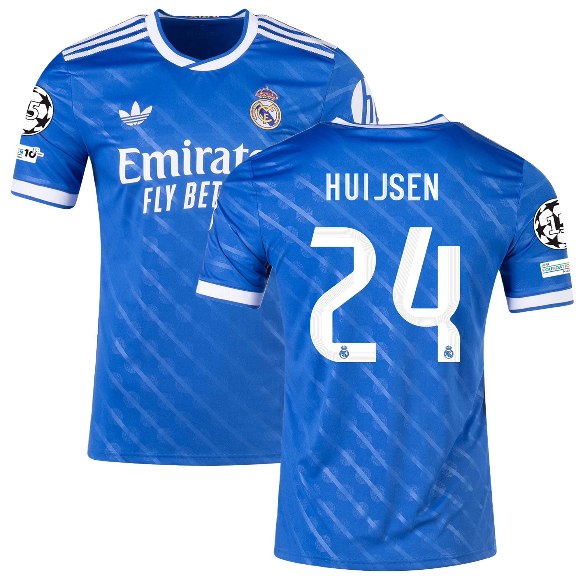Mens 24 Dean Huijsen Real Madrid 2025-26 Third Jersey Football Shirt
