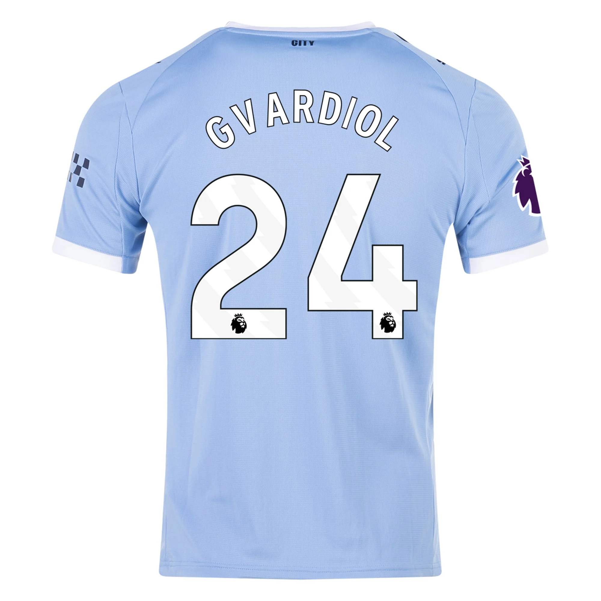 Mens 24 Joško Gvardiol Manchester City Home Jersey 2025-26 Football Shirt