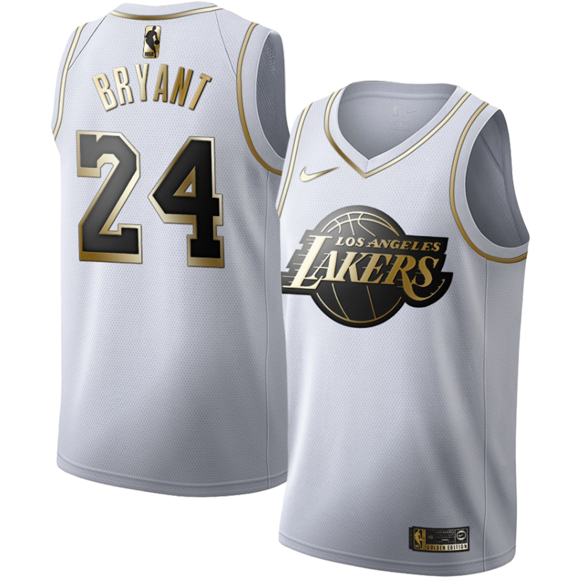 Men's Los Angeles Lakers Jerseys #24 Kobe Bryant Golden Edition Basketball Jerseys