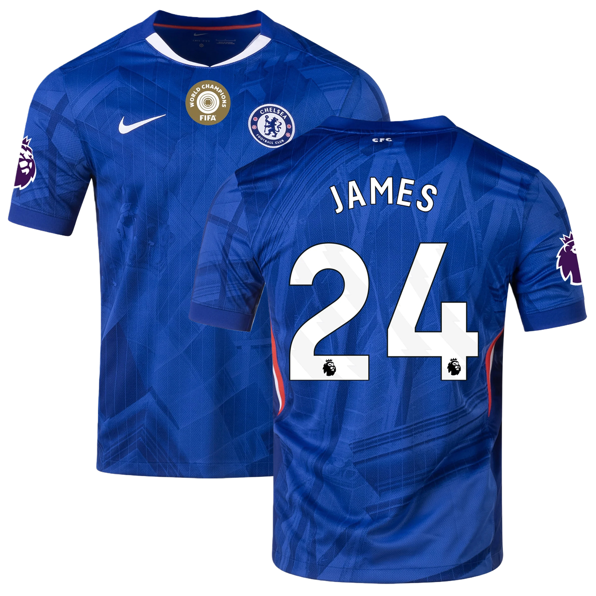 Mens 24 Reece James Chelsea Home Jersey 2025-26 Football Shirt