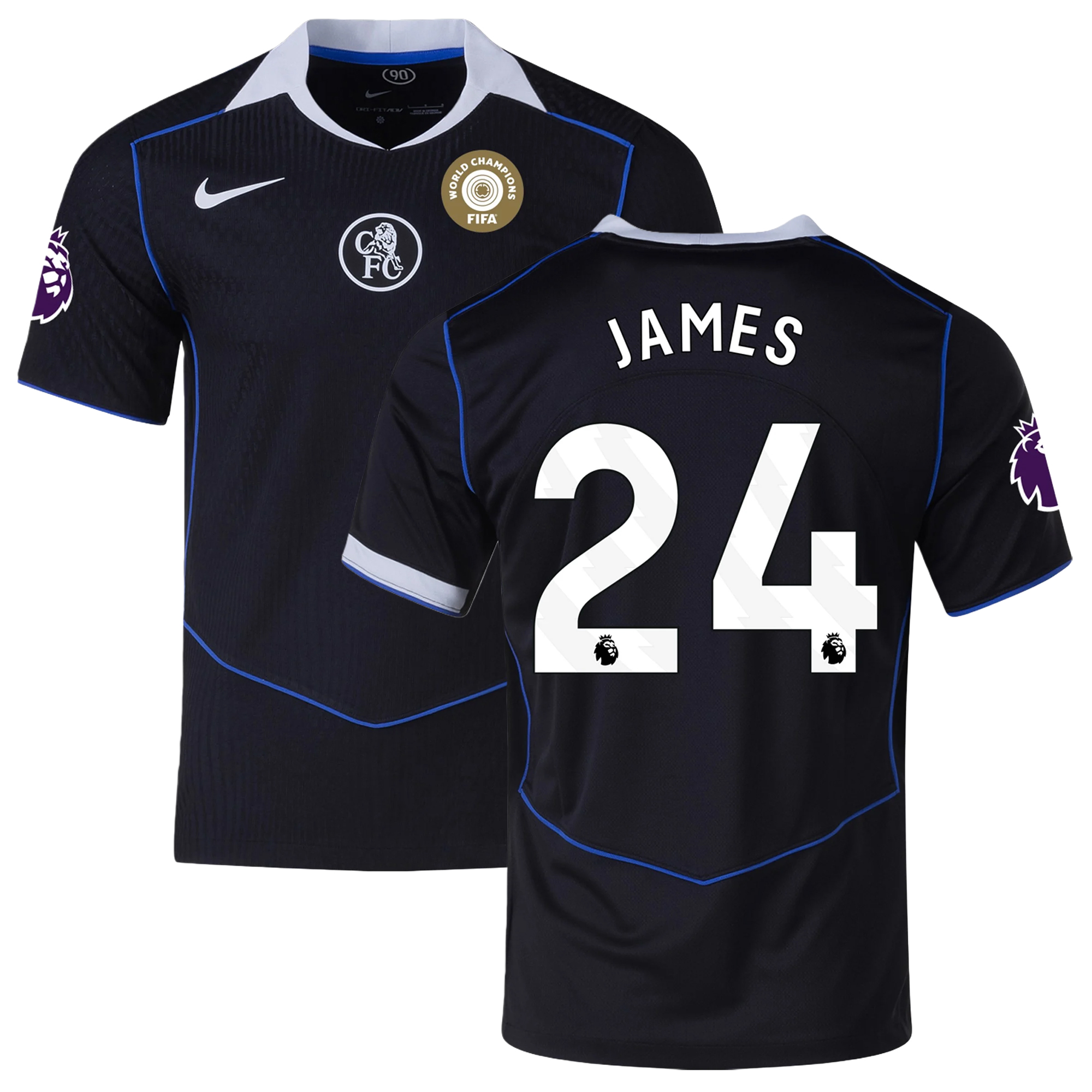 Mens 24 Reece James Chelsea Third Jersey 2025-26 Football Shirt