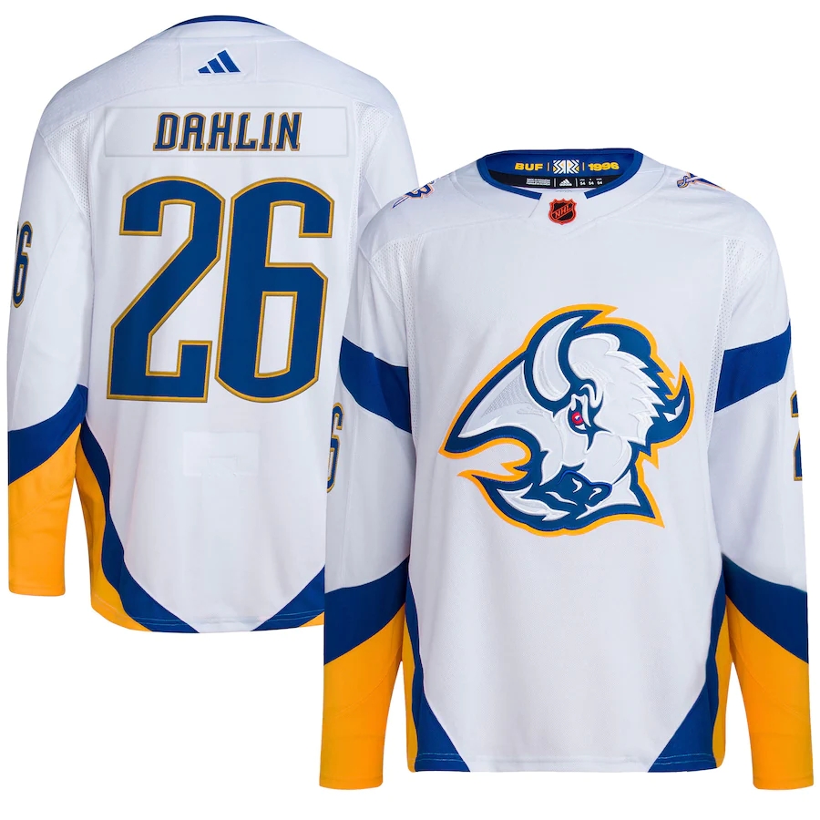 Men's Buffalo Sabres Jerseys #26 Rasmus Dahlin Hockey Jerseys