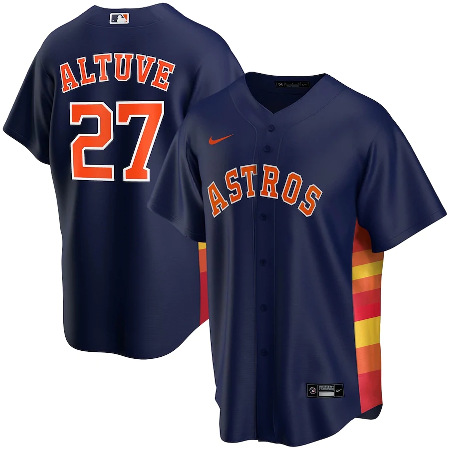 Men's Houston Astros Jerseys #27 Jose Altuve Baseball Jerseys