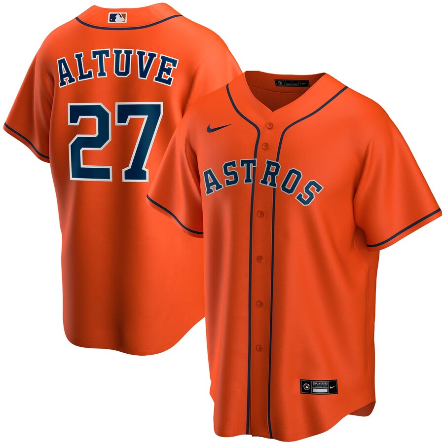 Men's Houston Astros Jerseys #27 Jose Altuve Baseball Jerseys