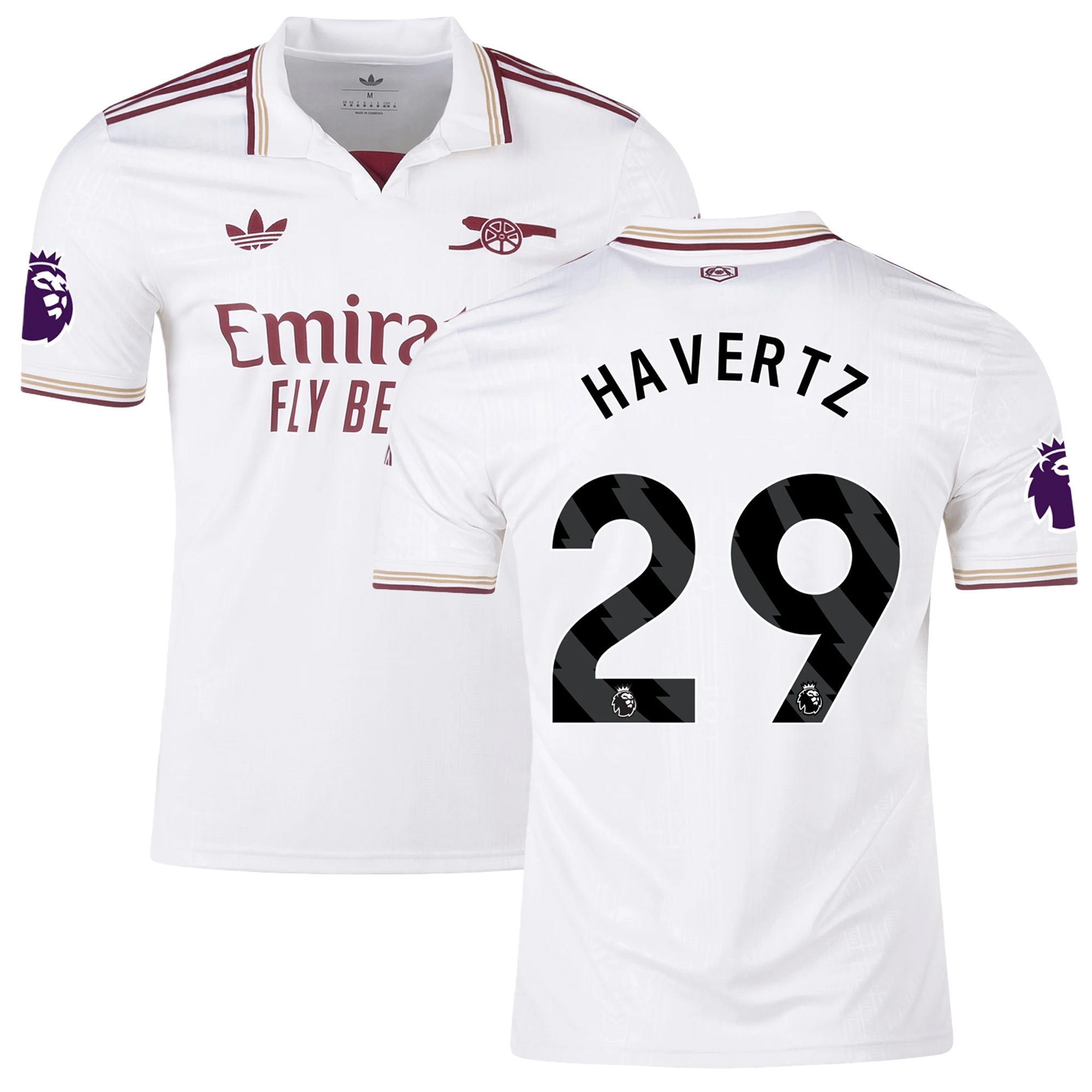 Mens 29 Kai Havertz Arsenal 2025-26 Third Jersey  Football Shirt