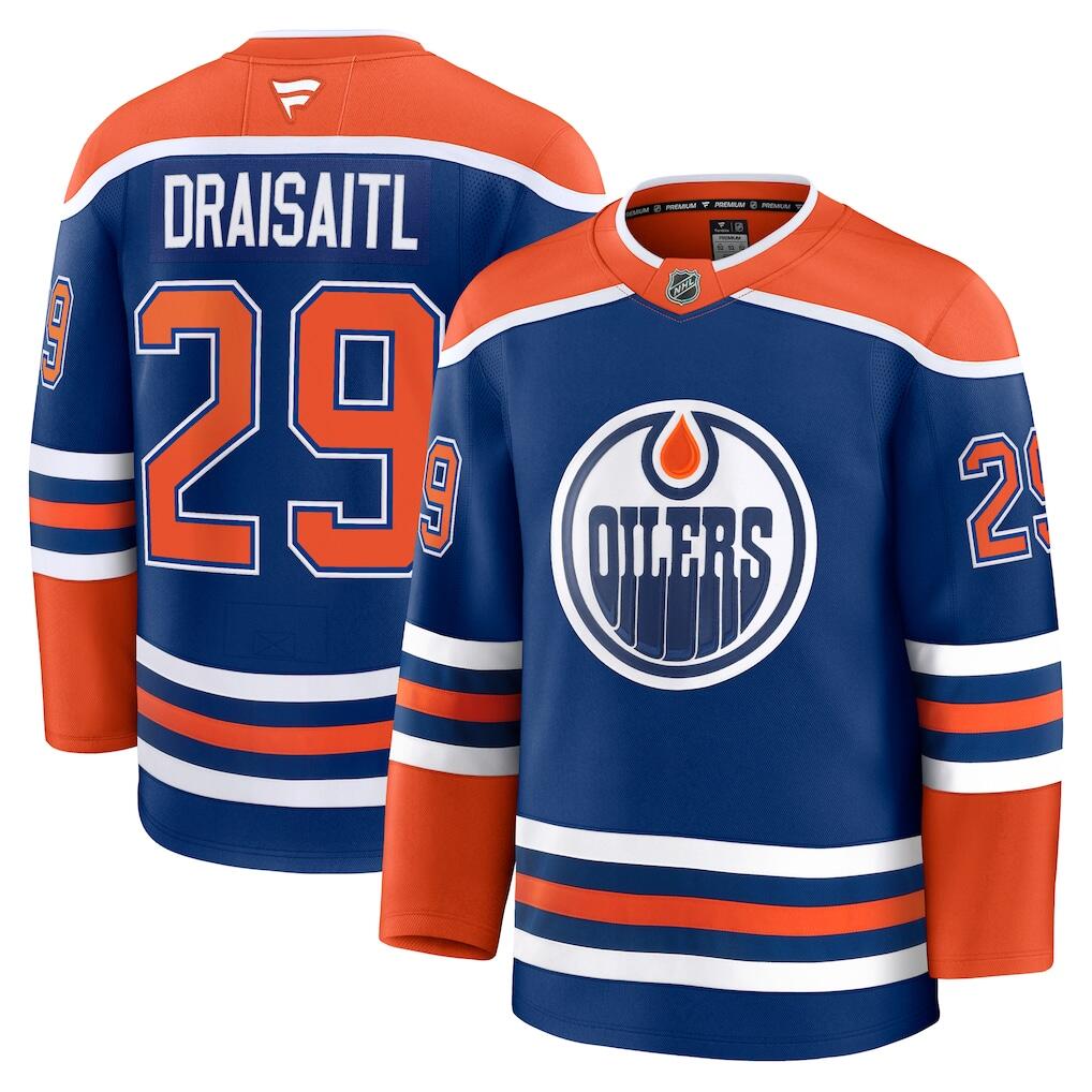 Men's Edmonton Oilers Jerseys #29 Leon Draisaitl Hockey Jerseys