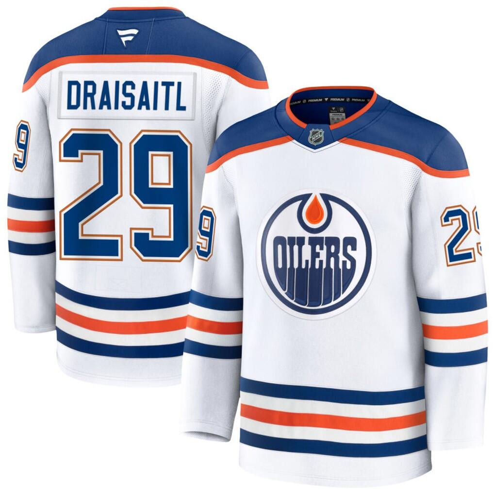 Men's Edmonton Oilers Jerseys #29 Leon Draisaitl Hockey Jerseys