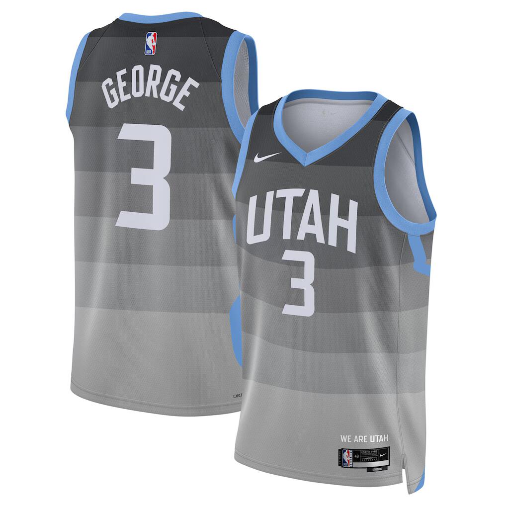 Men's Utah Jazz Jerseys #3 Keyonte George 25-26 City Edition Basketball Jerseys
