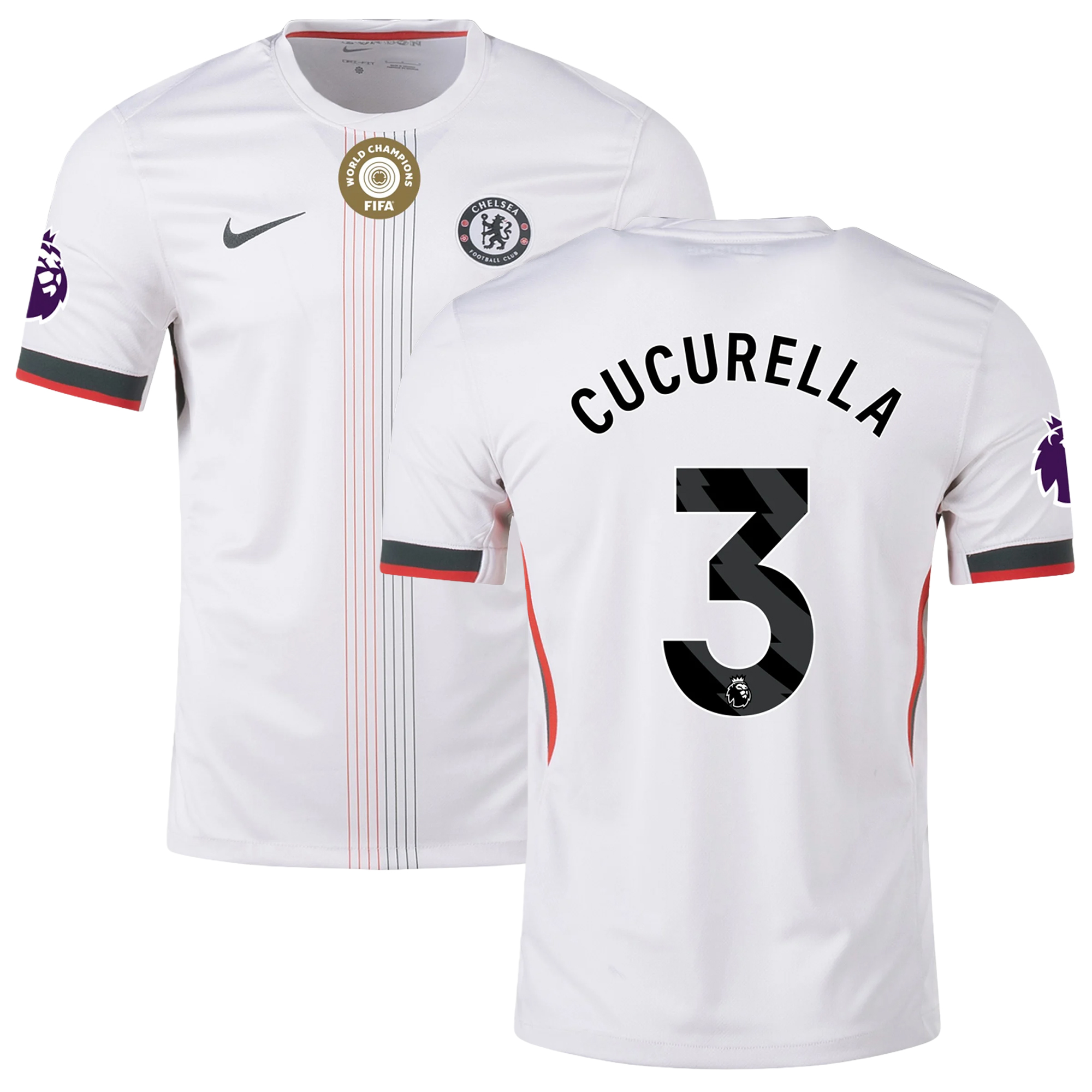 Mens 3 Marc Cucurella Chelsea Away Jersey 2025-26 Football Shirt