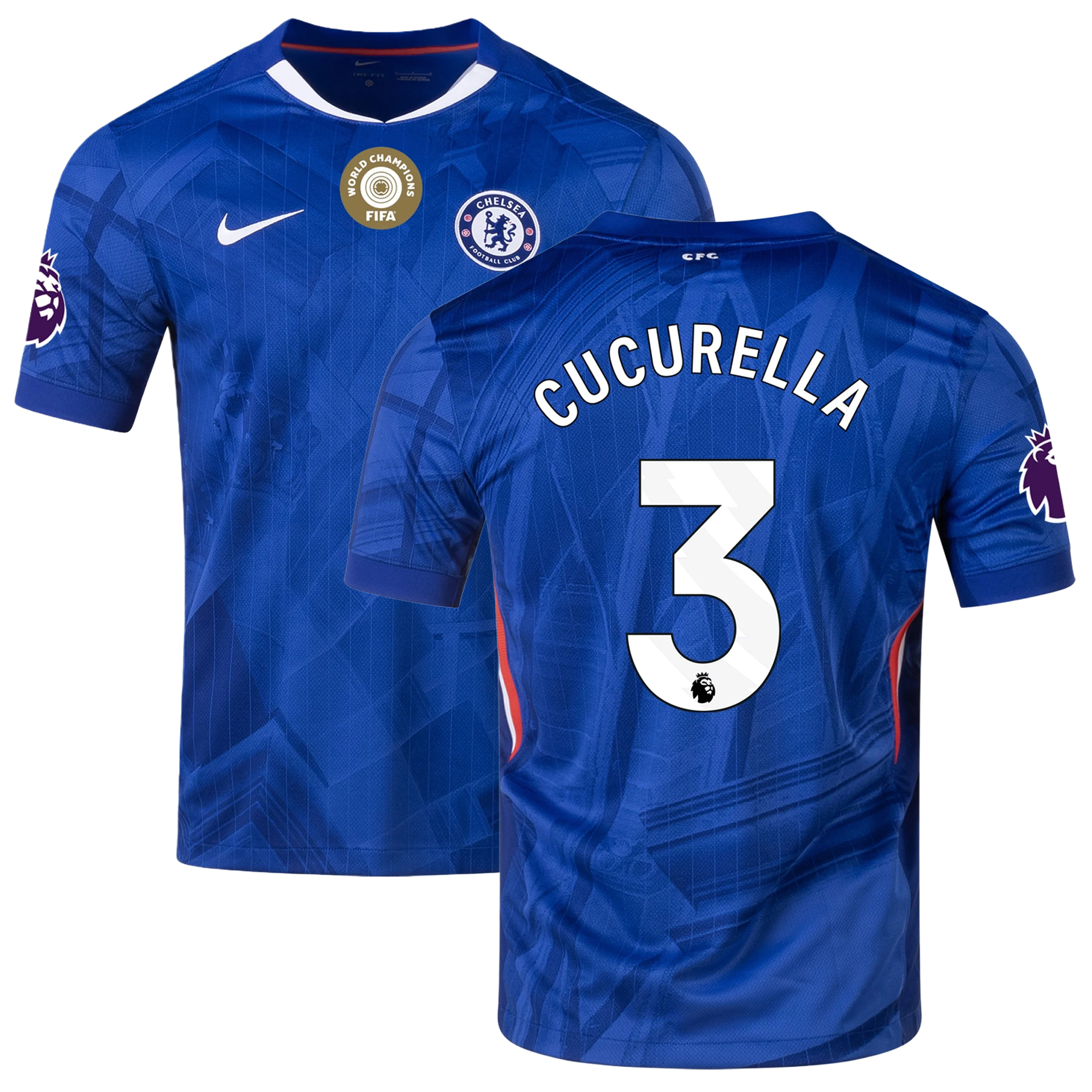 Mens 3 Marc Cucurella Chelsea Home Jersey 2025-26 Football Shirt