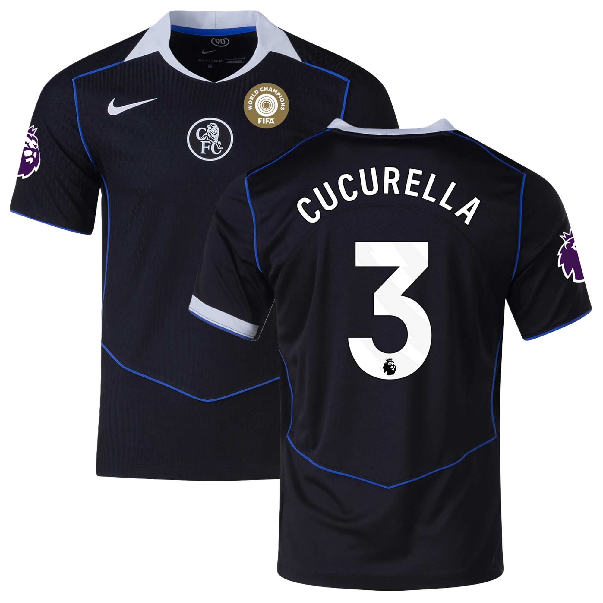 Mens 3 Marc Cucurella Chelsea Third Jersey 2025-26 Football Shirt