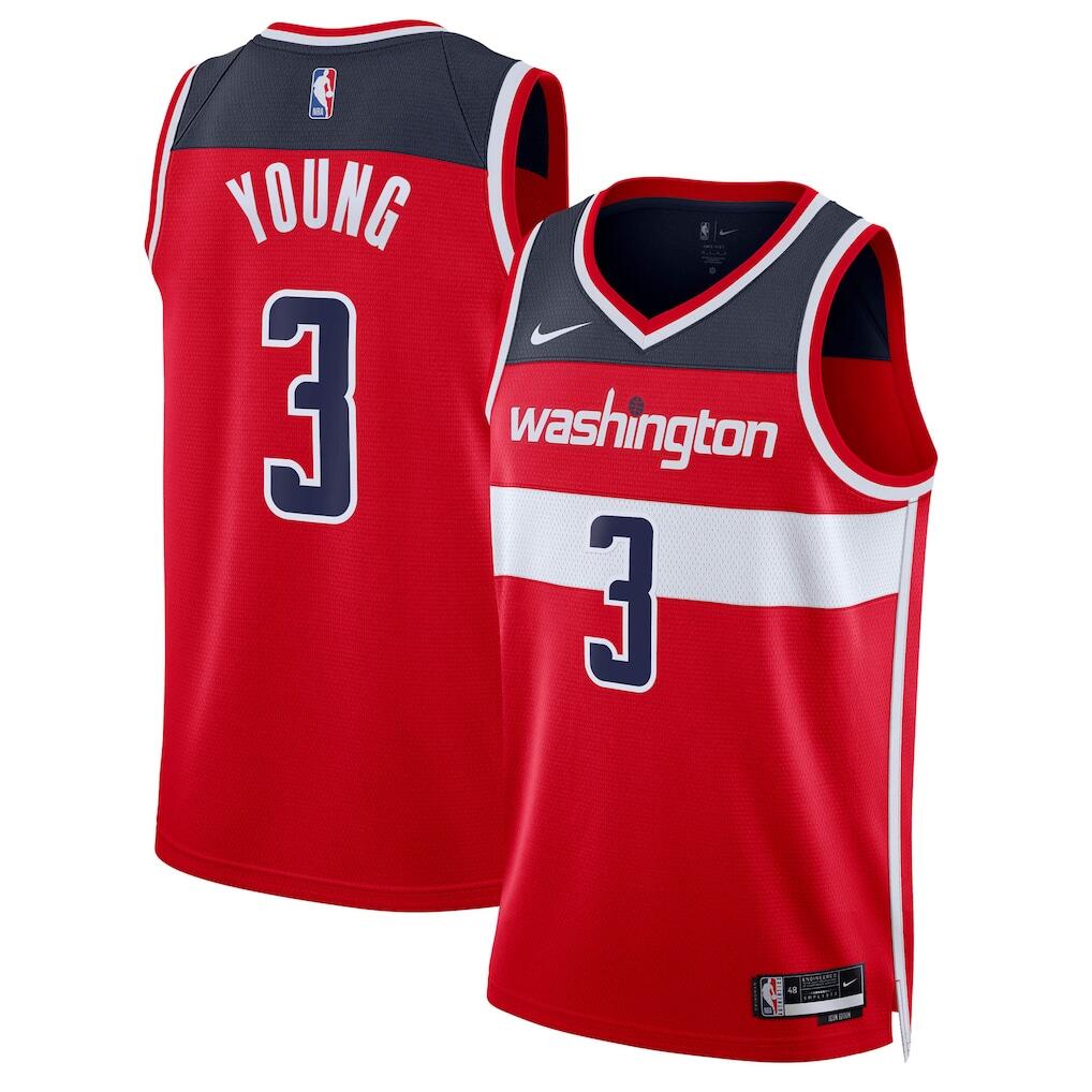 Men's Washington Wizards Jerseys #3 Trae Young Basketball Jerseys
