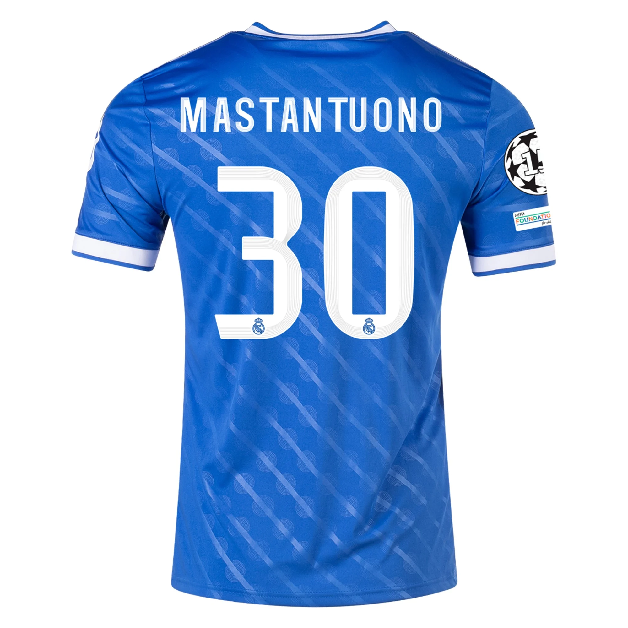 Mens 30 Franco Mastantuono Real Madrid 2025-26 Third Jersey Football Shirt