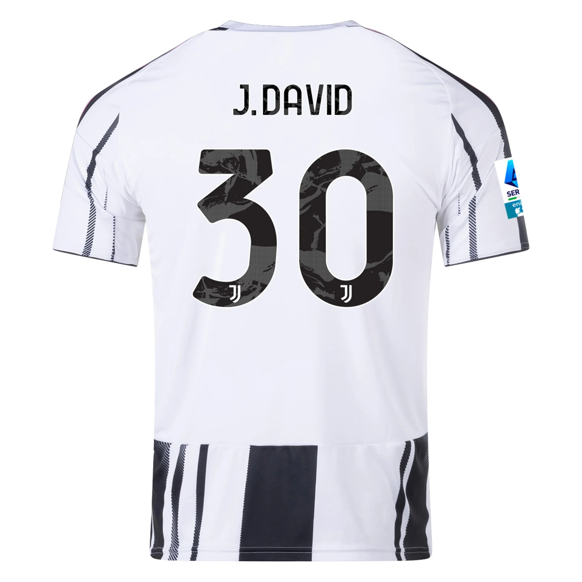 Mens 30 Jonathan David Juventus 2025-26 Home Jersey Football Shirt