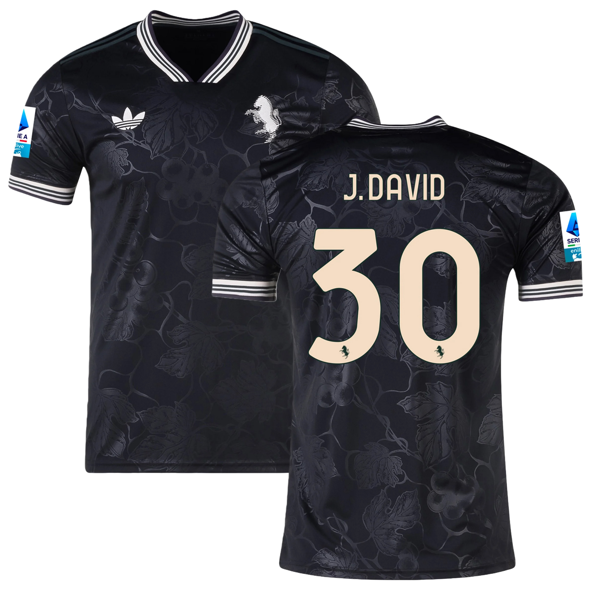 Mens 30 Jonathan David Juventus 2025-26 Third Jersey Football Shirt