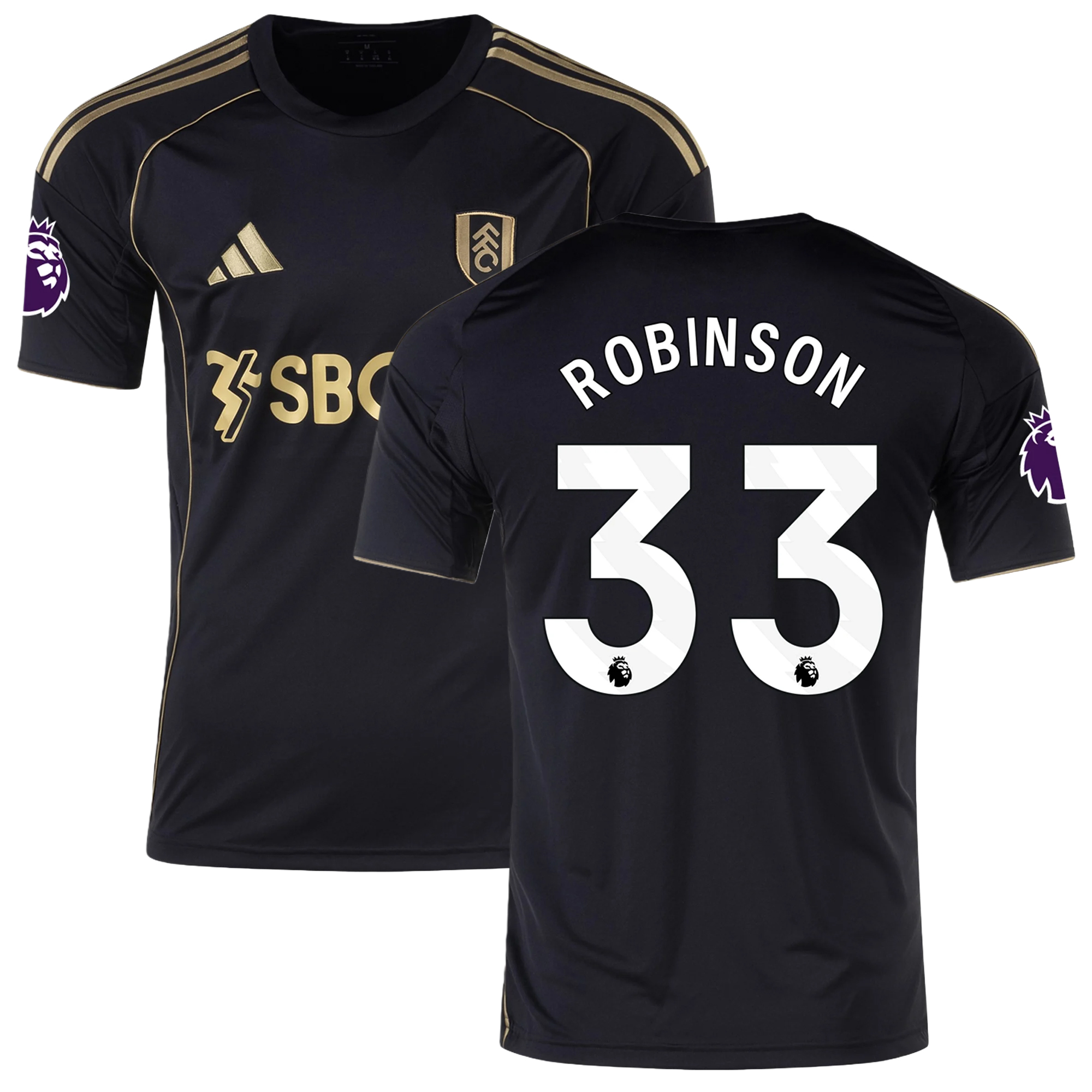 Mens 33 Antonee Robinson Fulham Third Jersey 2025-26 Football Shirt
