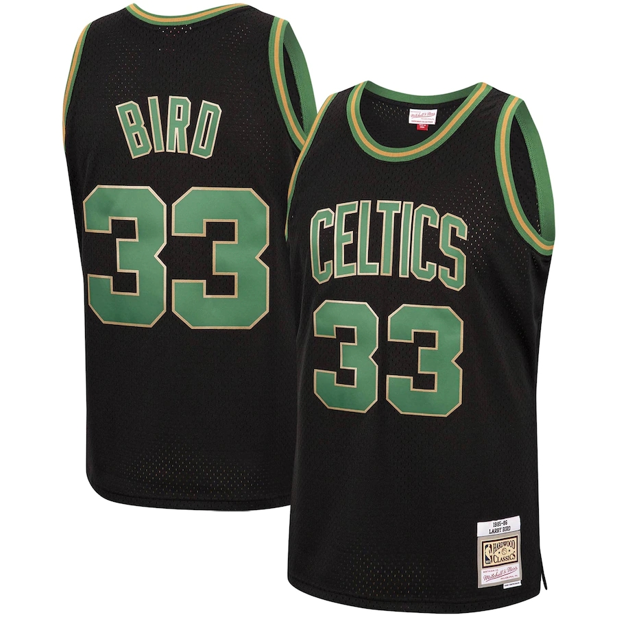 Men's Boston Celtics Jerseys #33 Larry Bird 1985-86 Basketball Jerseys