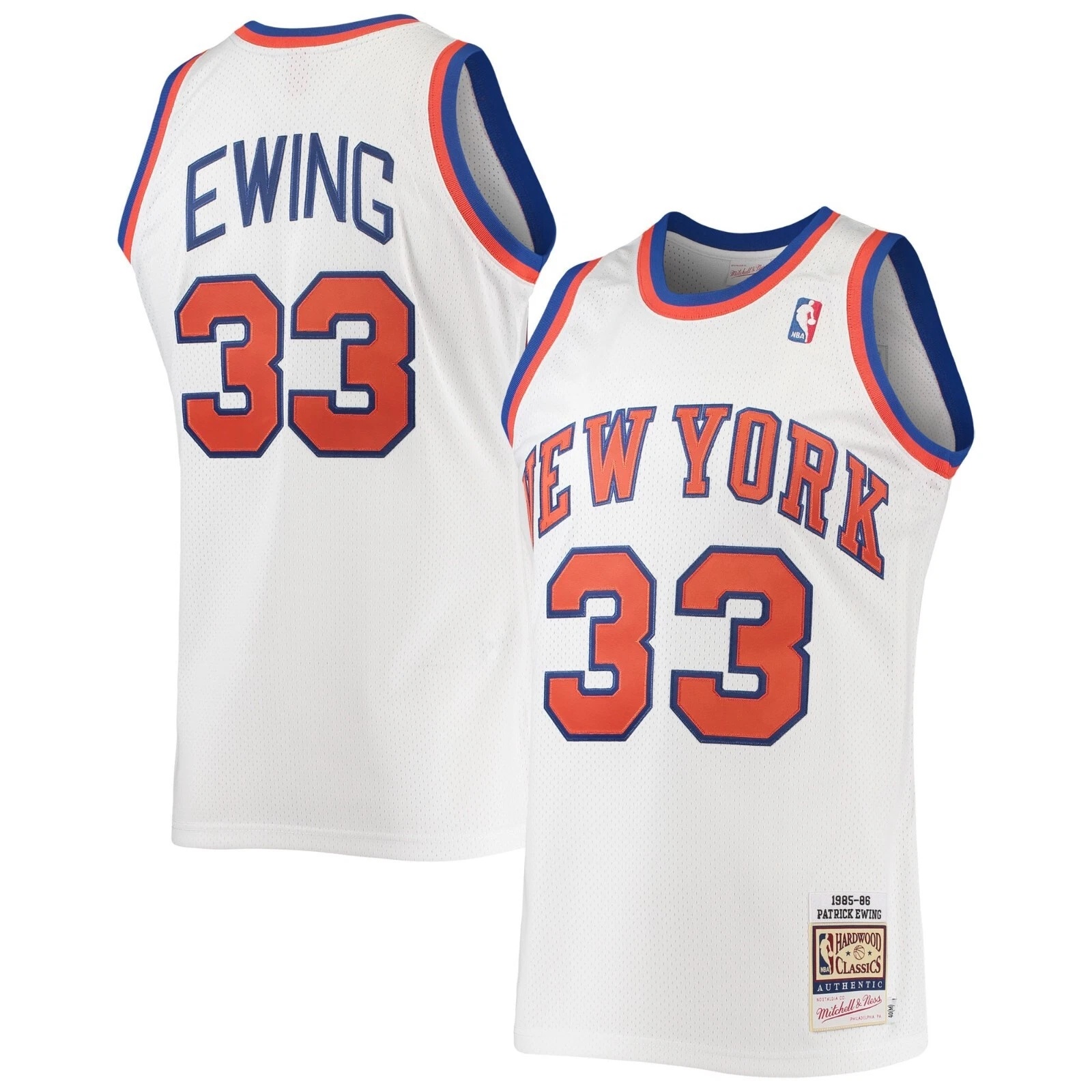Men's New York Knicks Jerseys #33 Patrick Ewing 1991-92 Basketball Jerseys