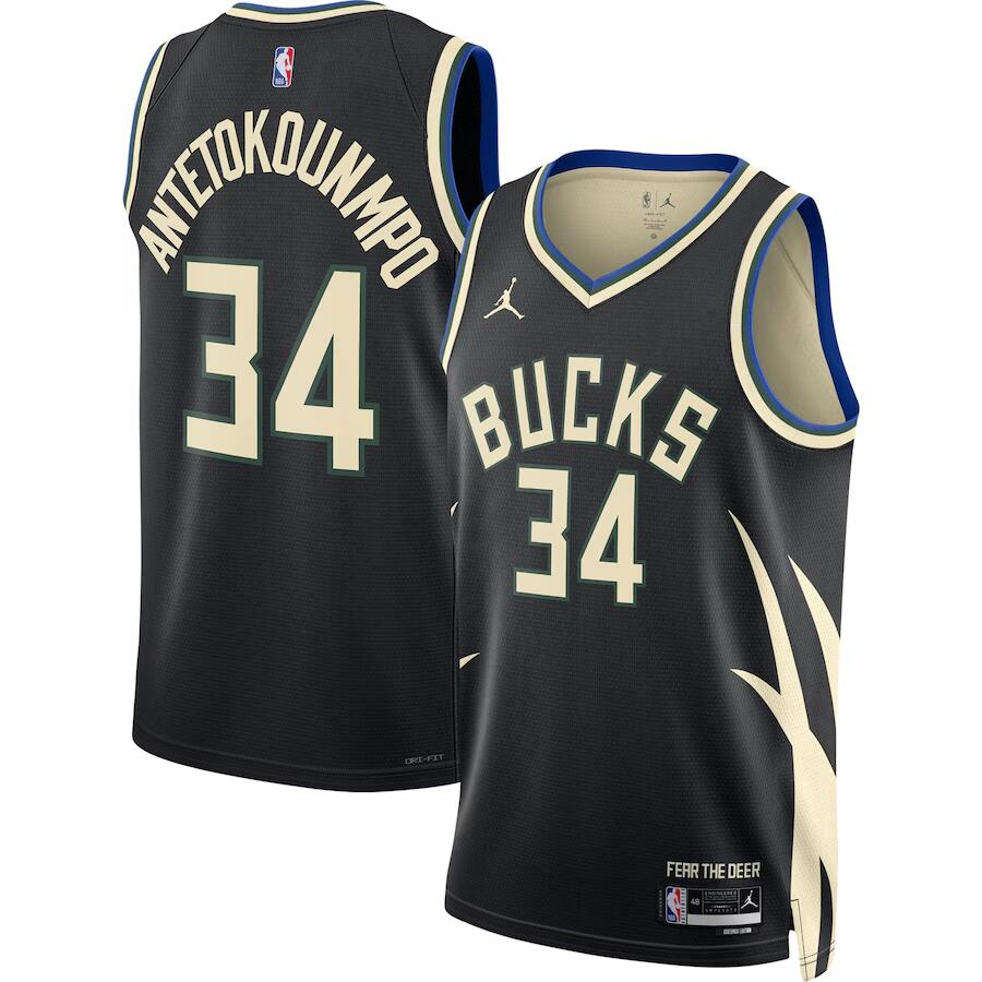 Men's Milwaukee Bucks Jerseys #34 Giannis Antetokounmpo Basketball Jerseys