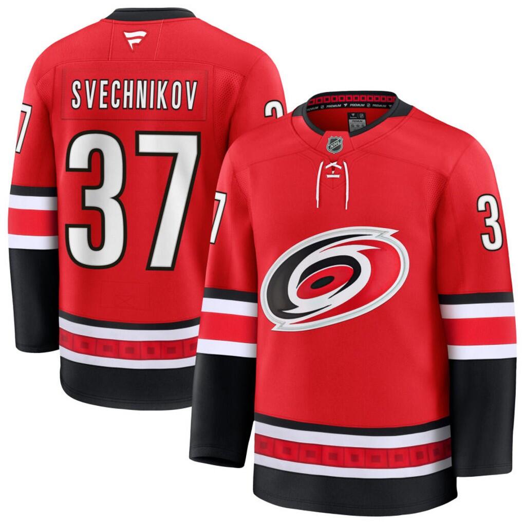 Men's Carolina Hurricanes Jerseys #37 Andrei Svechnikov Hockey Jerseys
