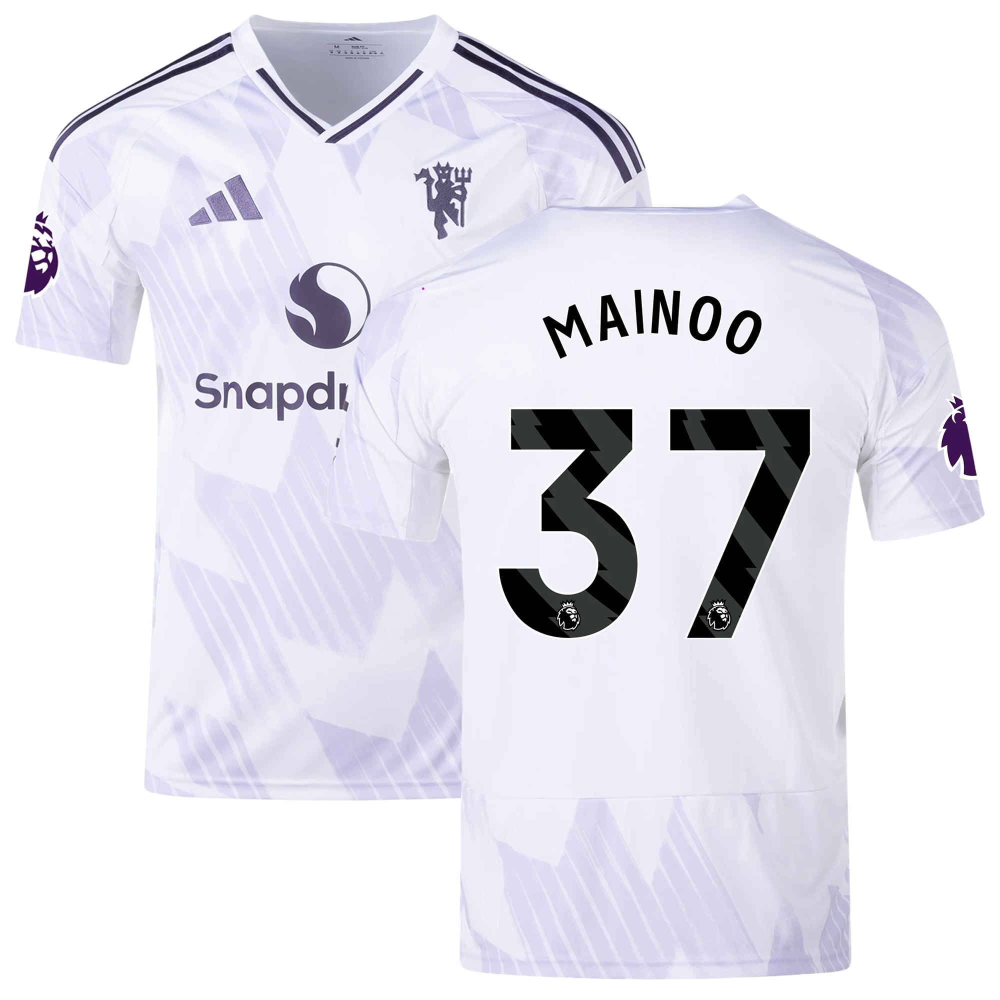 Mens 37 Kobbie Mainoo Manchester United 2025-26 Away Jersey Football Shirt