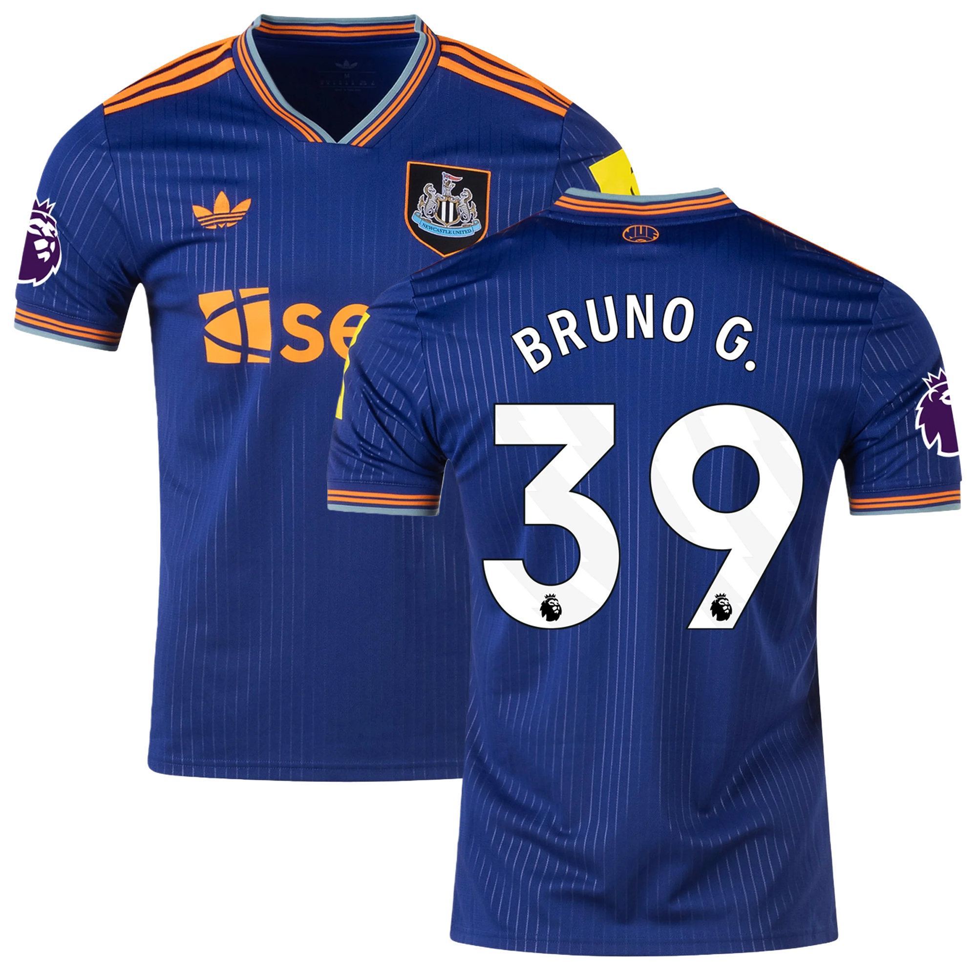 Mens 39 Bruno Guimarães Newcastle Third Jersey 2025-26 Football Shirt