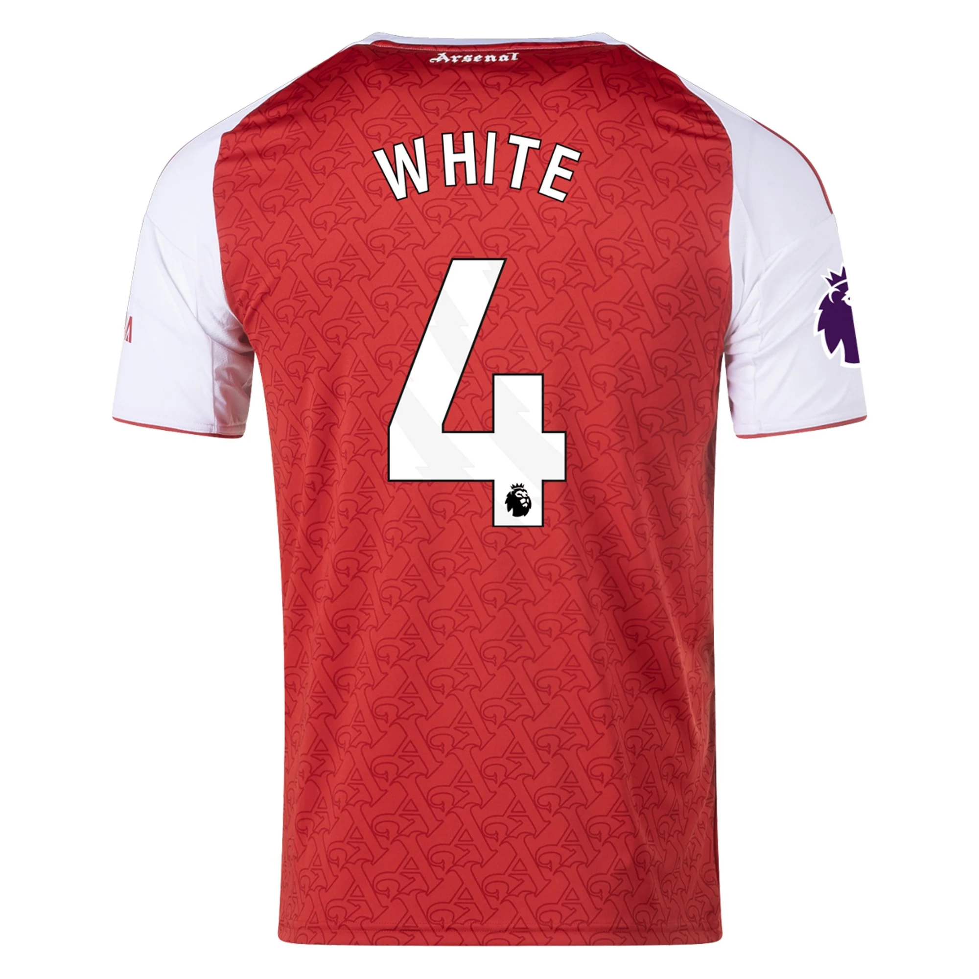 Mens 4 Ben White Arsenal 2025-26 Home Jersey Football Shirt