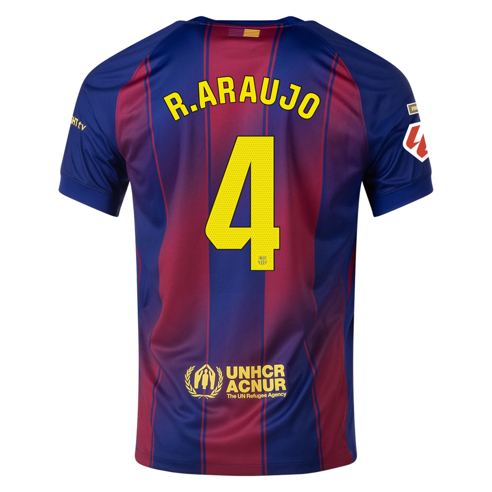 Mens 4 Ronald Araújo Barcelona 2025-26 Home Jersey Football Shirt