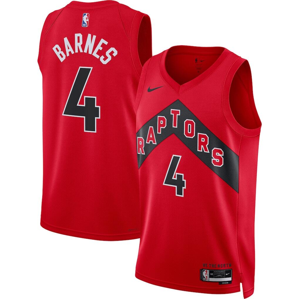 Men's Toronto Raptors Jerseys #4 Scottie Barnes Basketball Jerseys