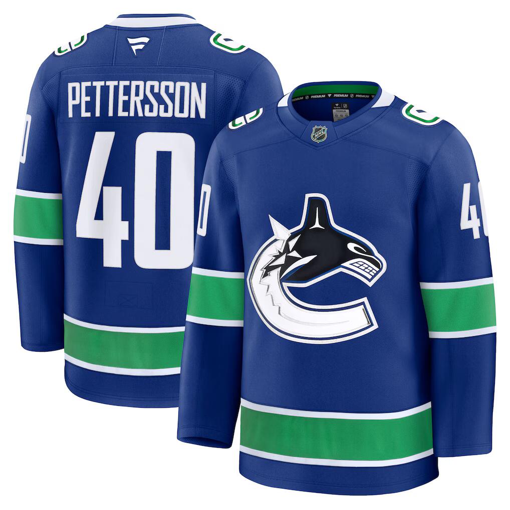 Men's Vancouver Canucks Jerseys #40 Elias Pettersson Hockey Jerseys