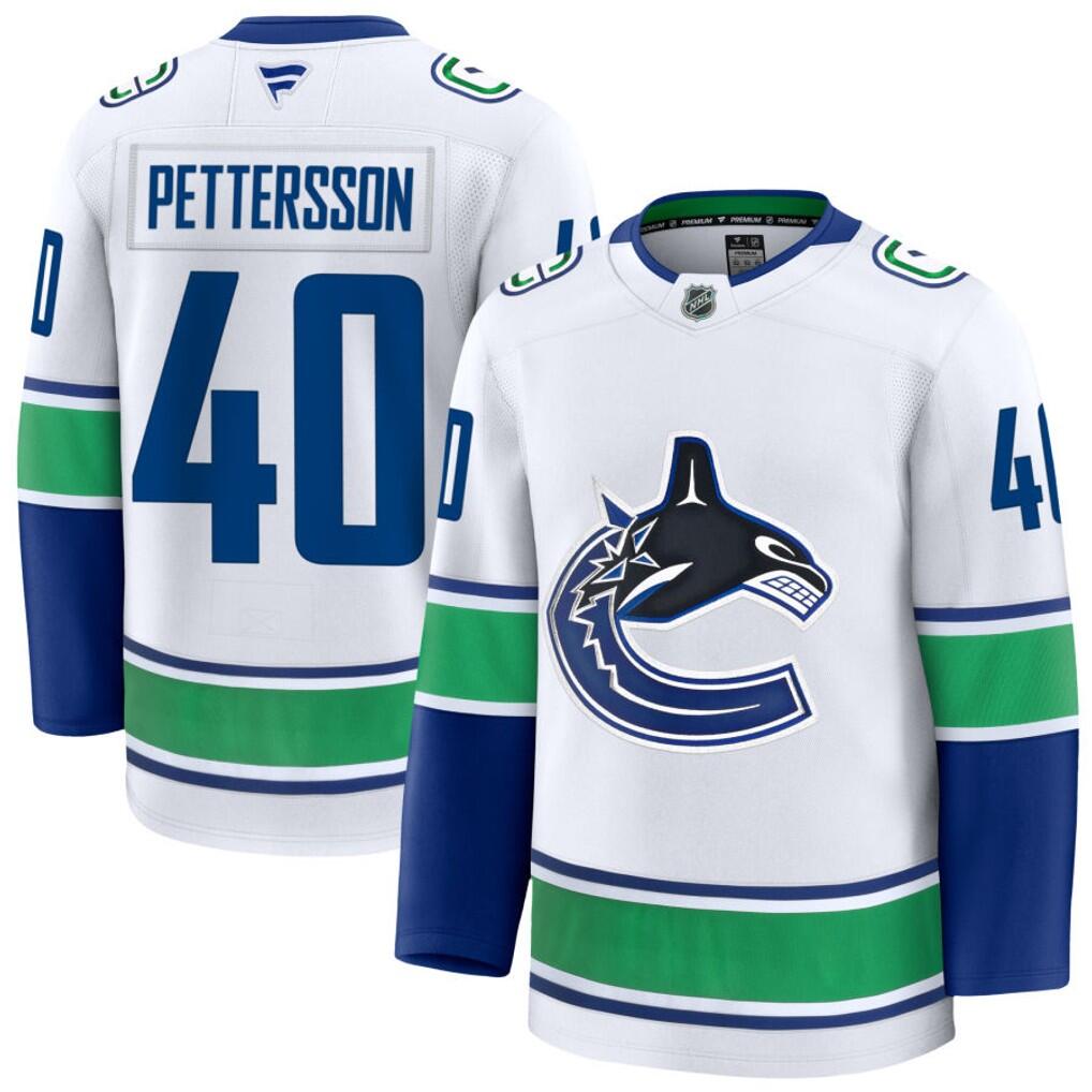Men's Vancouver Canucks Jerseys #40 Elias Pettersson Hockey Jerseys