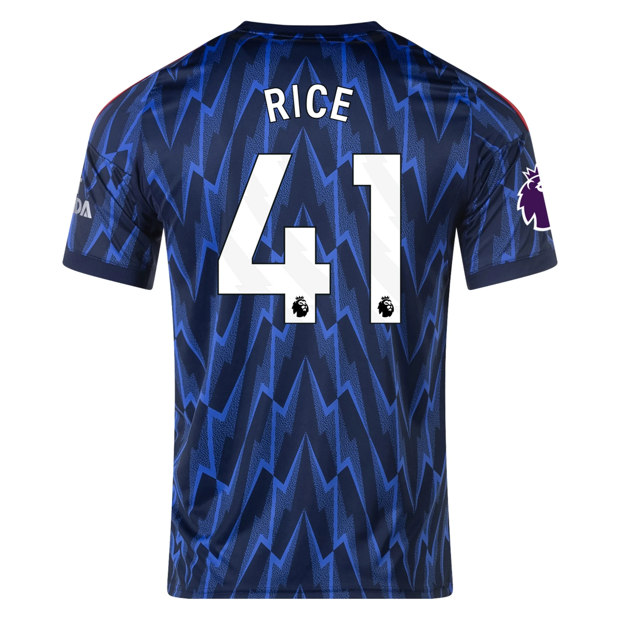 Mens 41 Declan Rice Arsenal 2025-26 Away Jersey Football Shirt